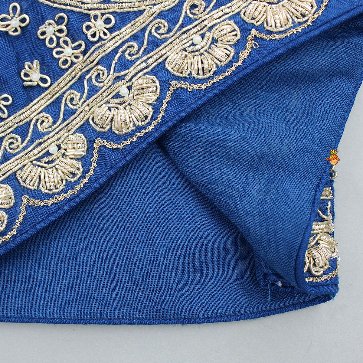 Blue Embroidered Top And Lehenga