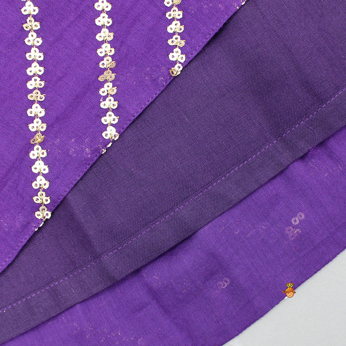 Purple Top And Embroidered Jacket With Lehenga And Dupatta