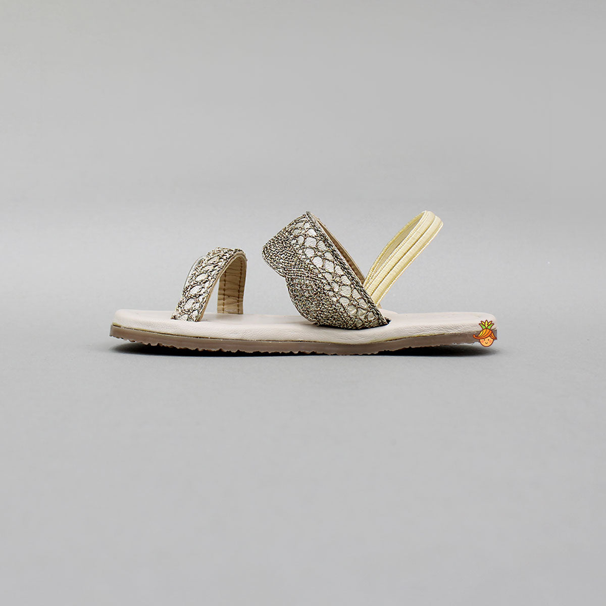 Lace Detailed Kolhapuri Flats