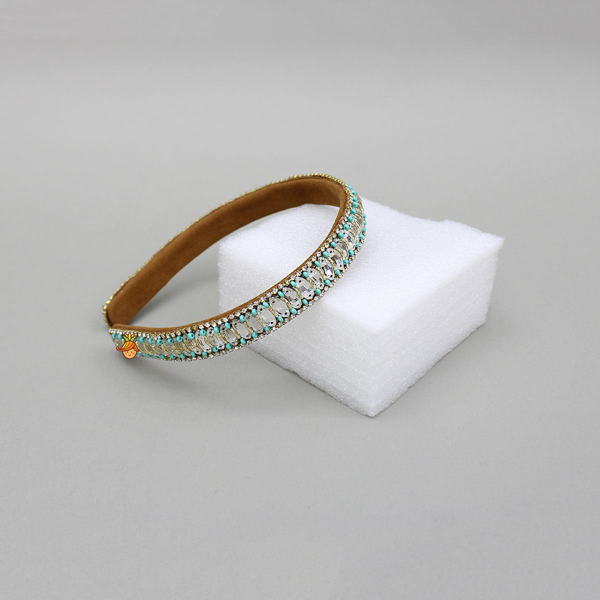 Artificial Stones And Beads Embellished Hairband