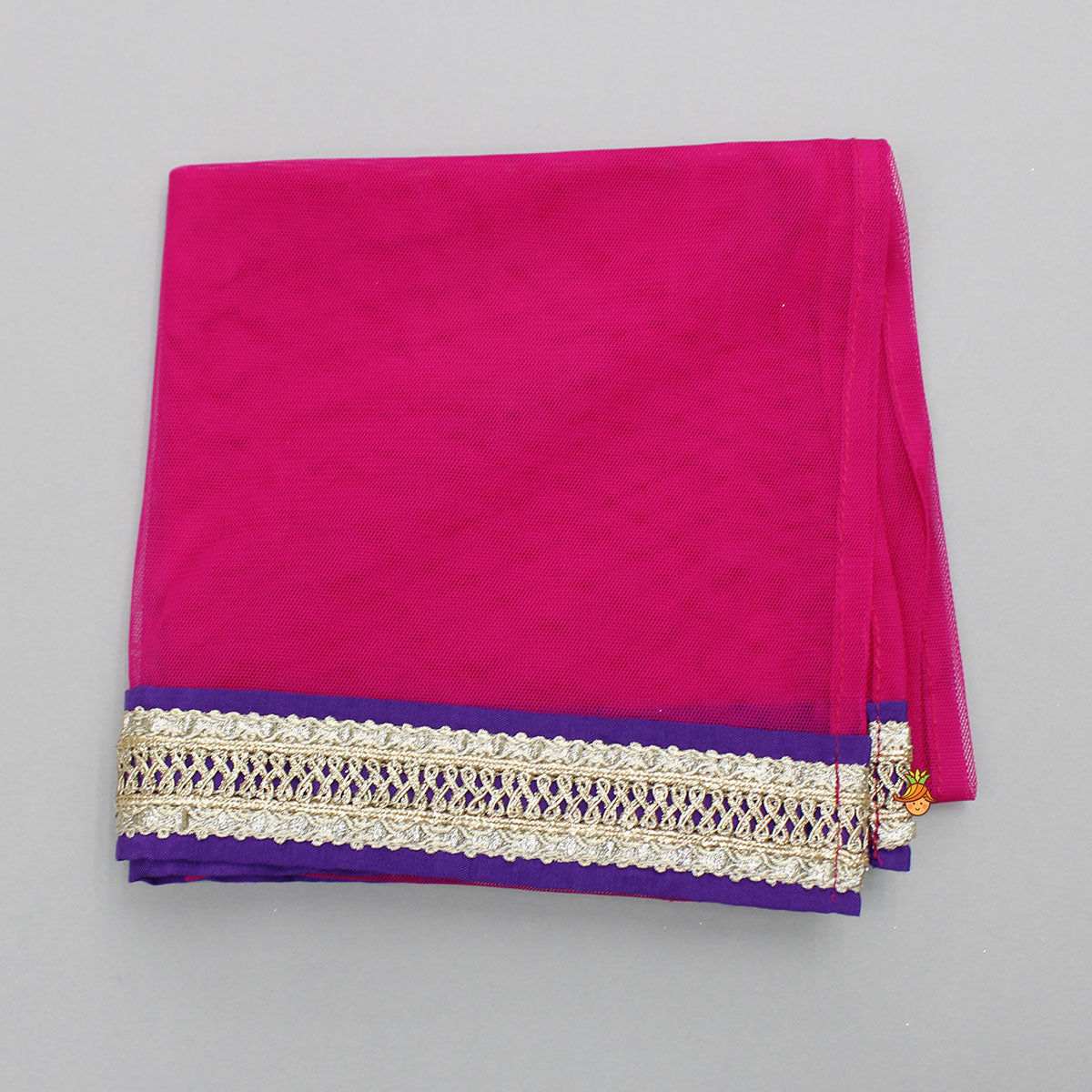 Purple Embellished Kurti And Salwar With Dupatta