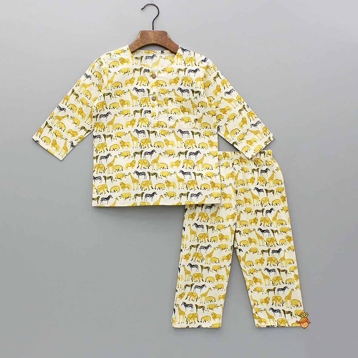 Animals Printed Top And Pyjama