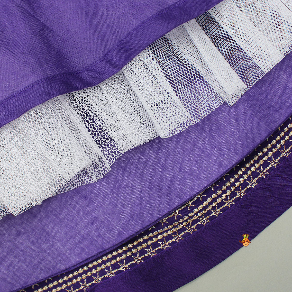 Sequin Embroidered Purple Lehenga