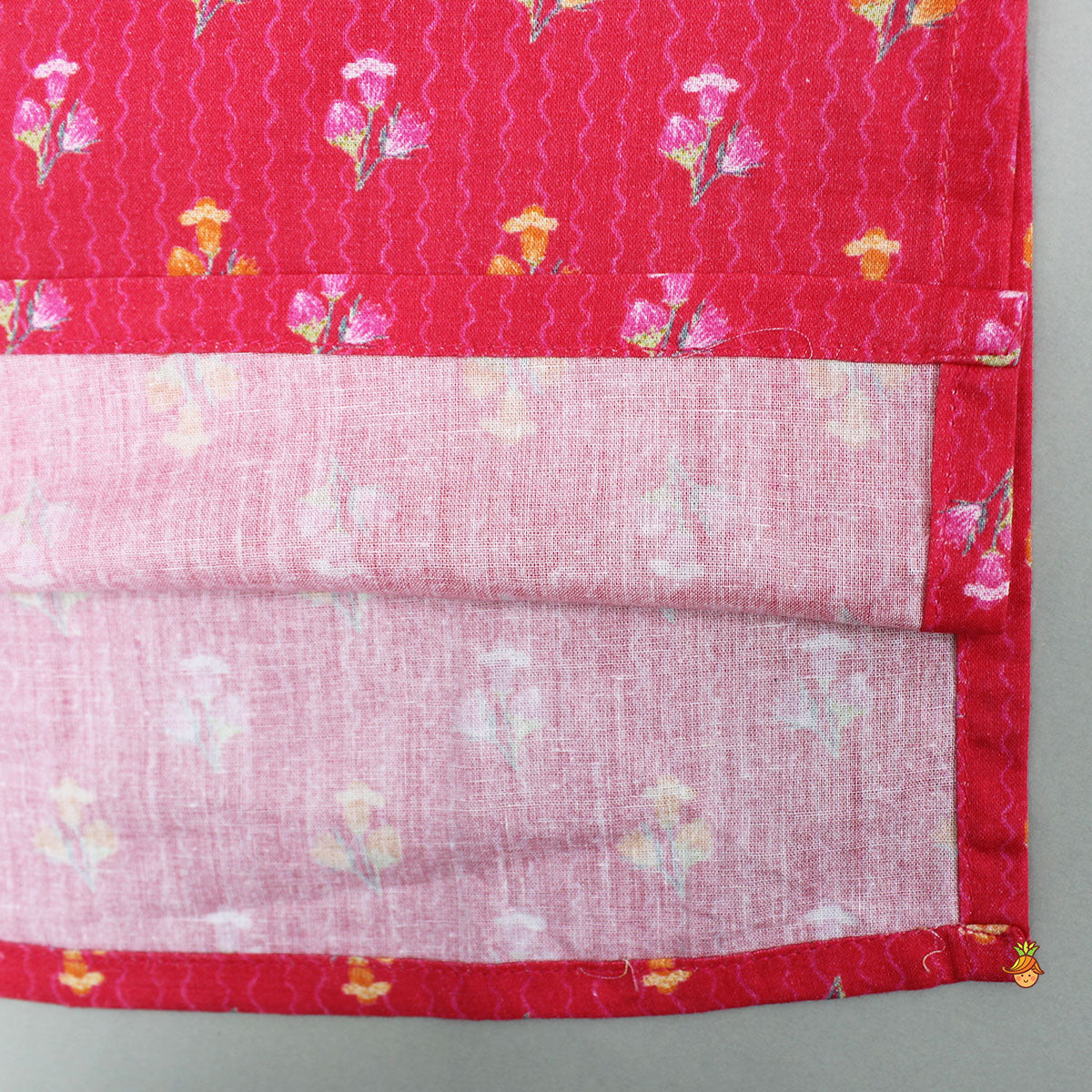 Floral Printed Kurta And Jacket With Pyjama