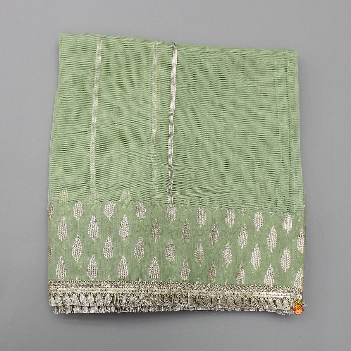 Chanderi Printed Long Kurti And Pant With Dupatta