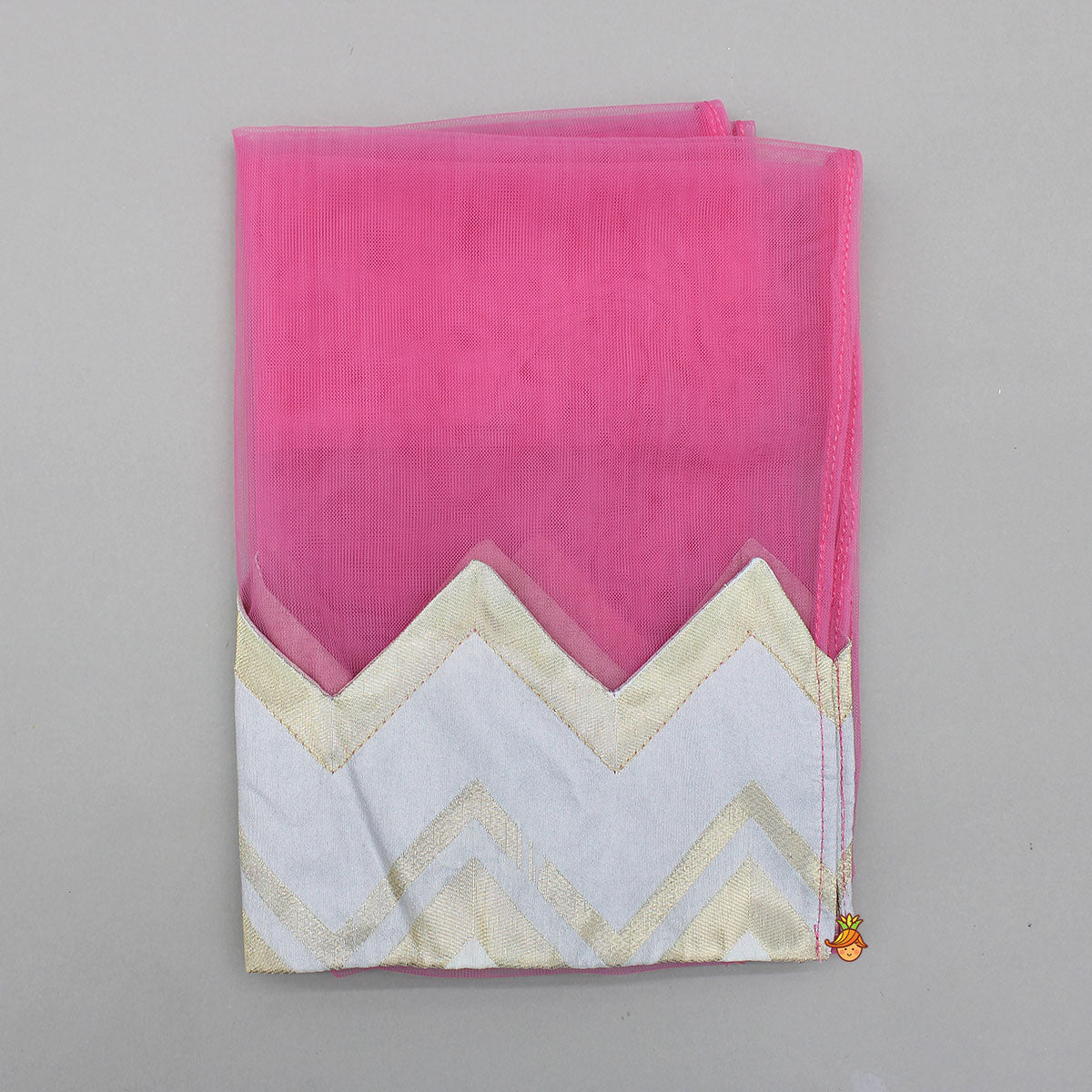 Lavender Embroidered Tie up Strap Top And Lehenga With Dupatta