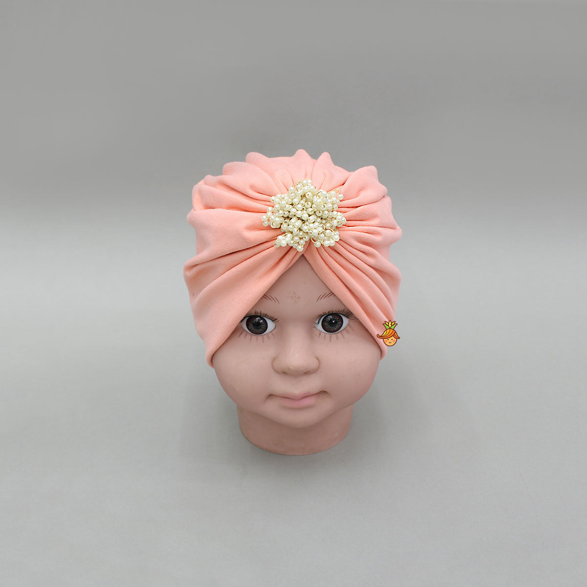 Peach Pearls Embellished Head Band