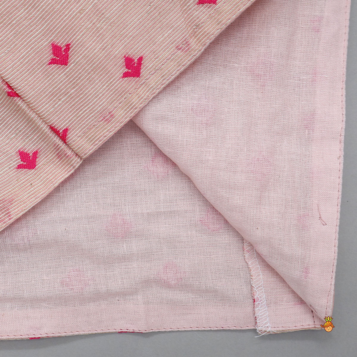 Pink Chanderi Kurta With Stylish Embroidered Jacket And Pyjama