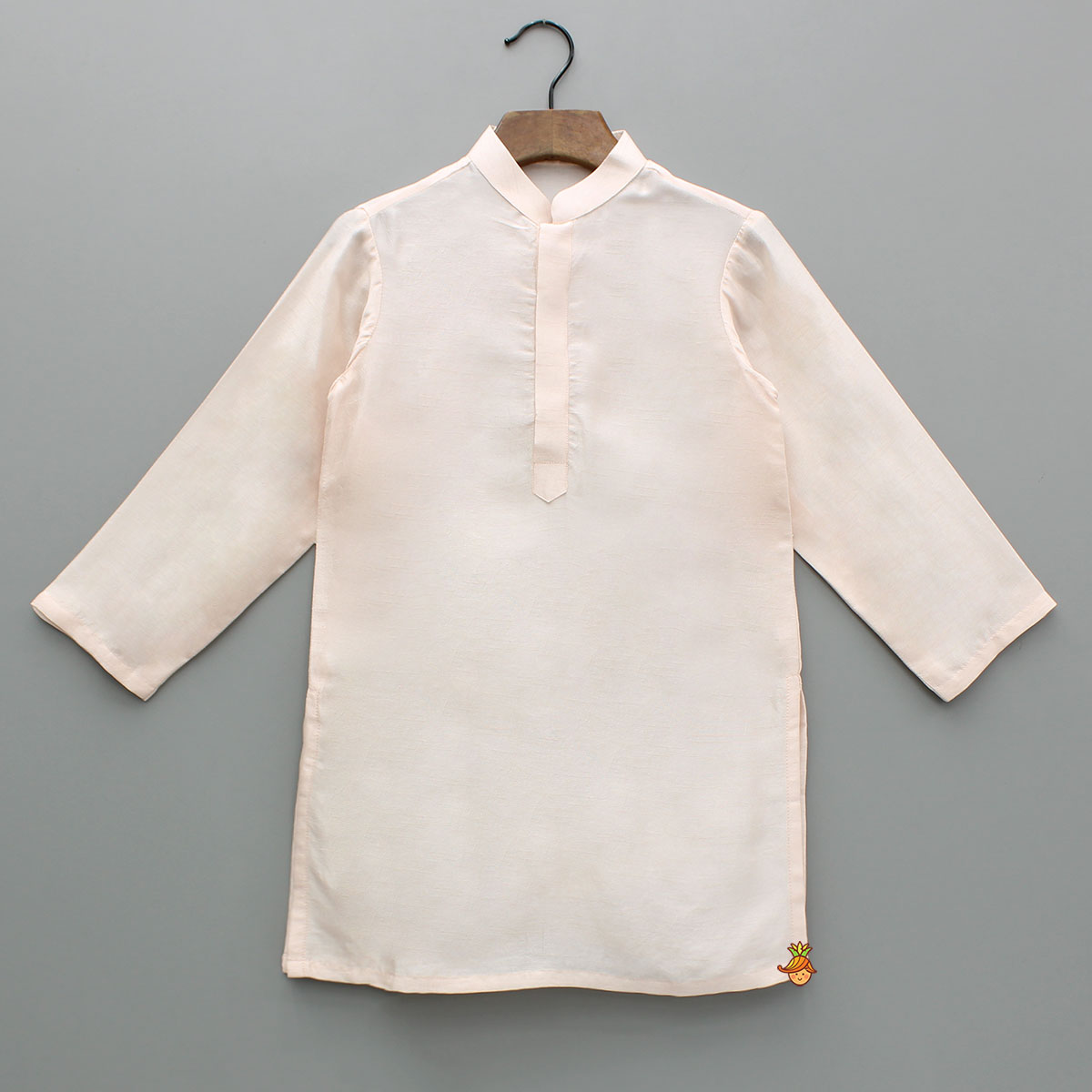 Cream Kurta With Embroidered Jacket And Pyjama