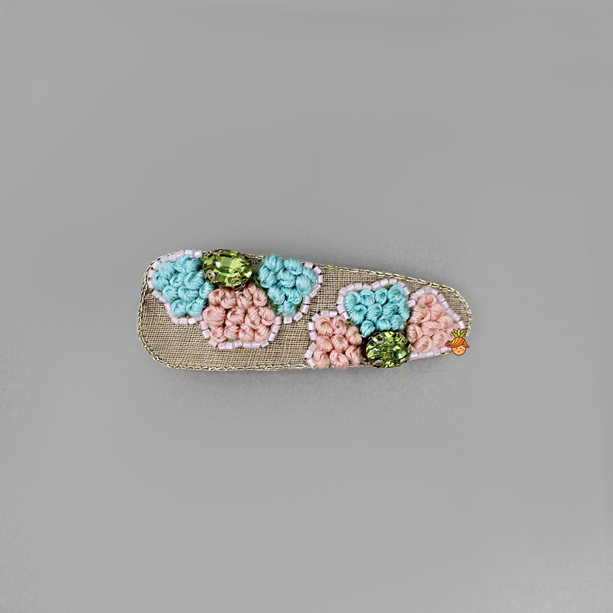 Beautiful Embroidered Hair Clips - Set Of 2