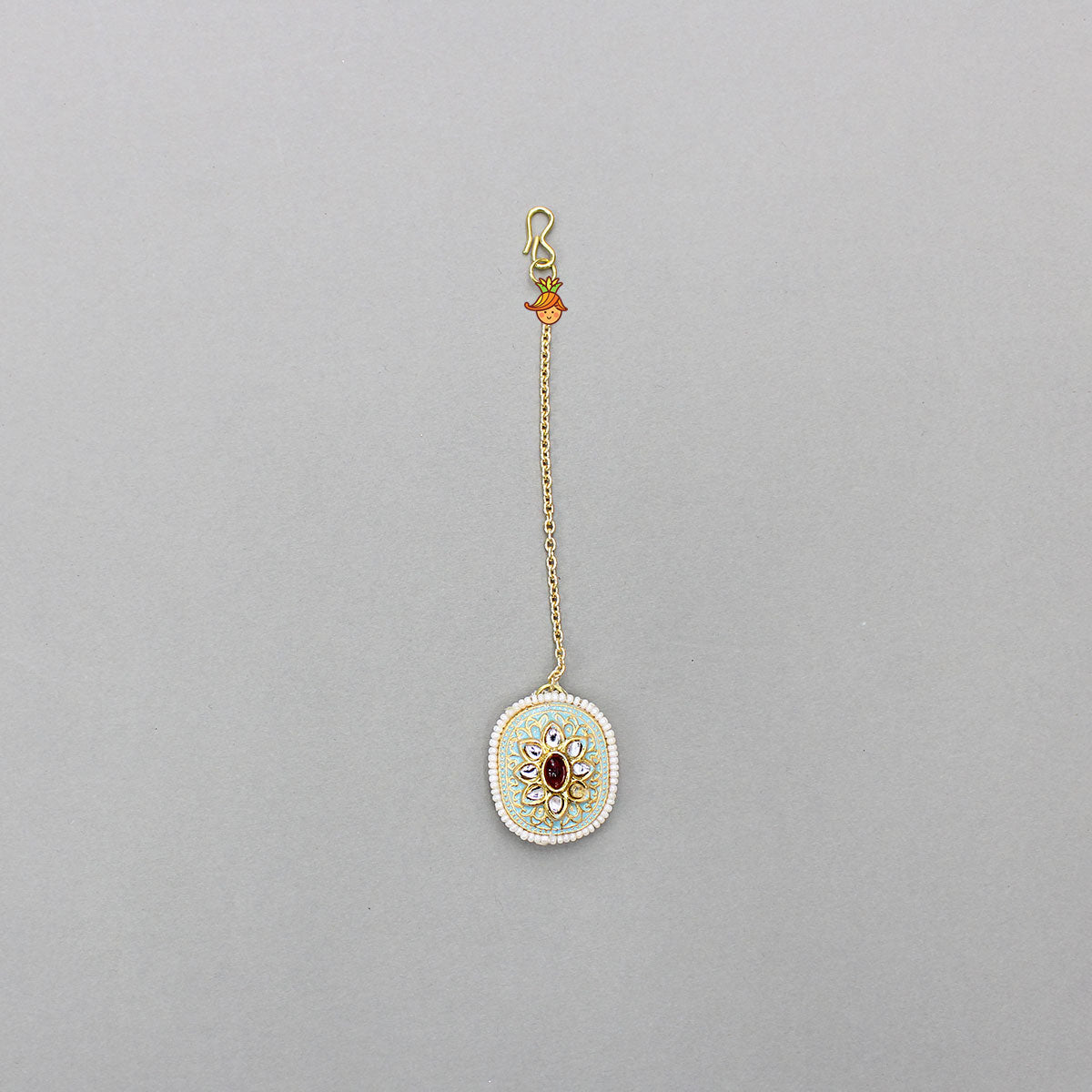 Elegant Beaded Floral Maang Tikka
