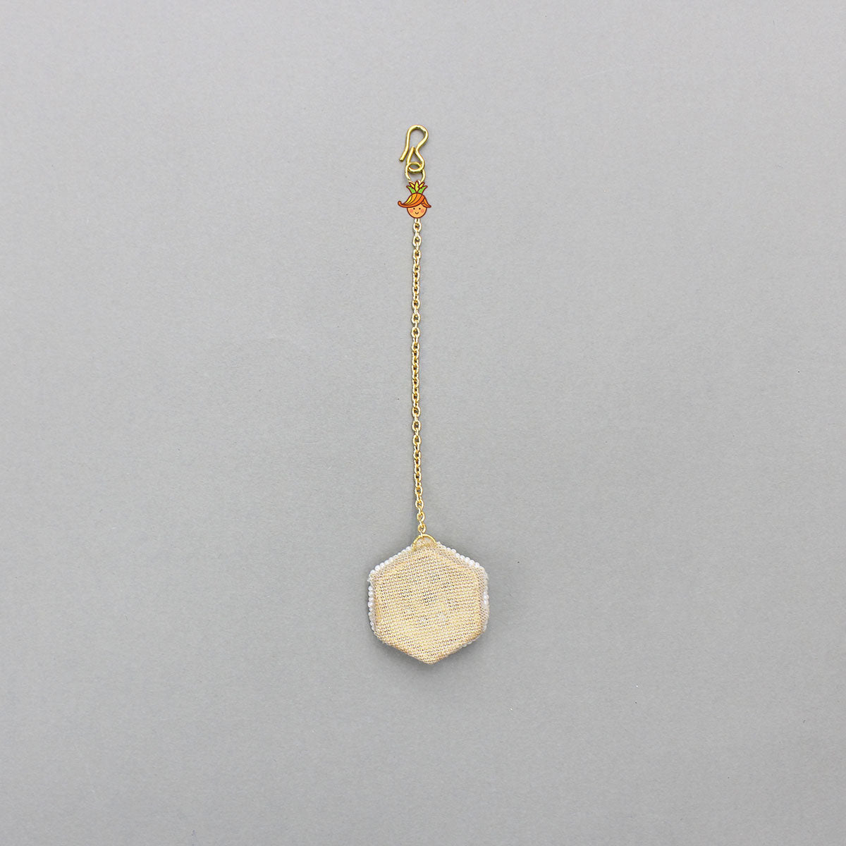 Elegant Beaded Floral Chain Maang Tikka