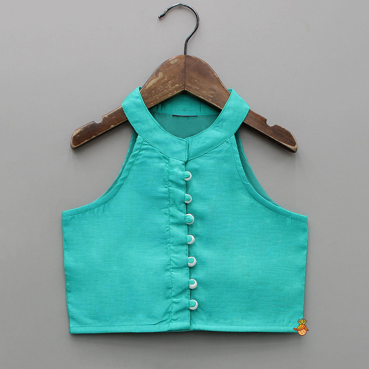 Halter Neck Front Open Top And Palazzo