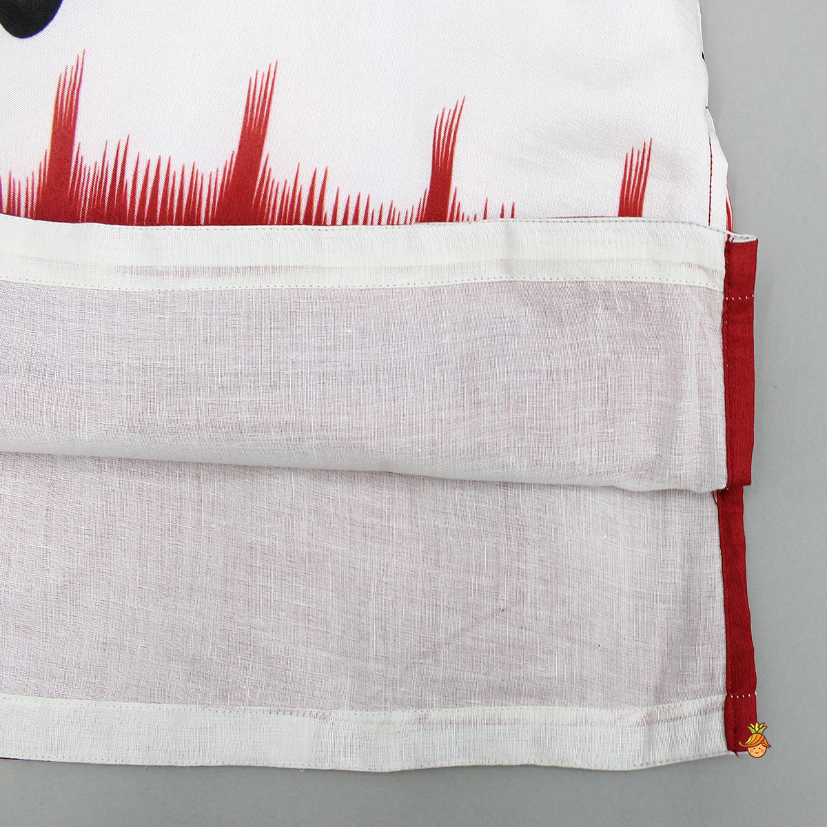 Dual Tone Printed Kurta And Dhoti