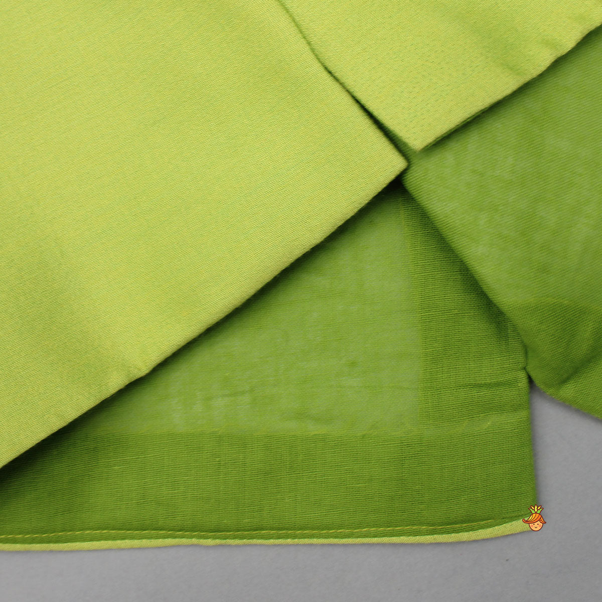 Green Kurta With Bird Embroidered Jacket And Pyjama