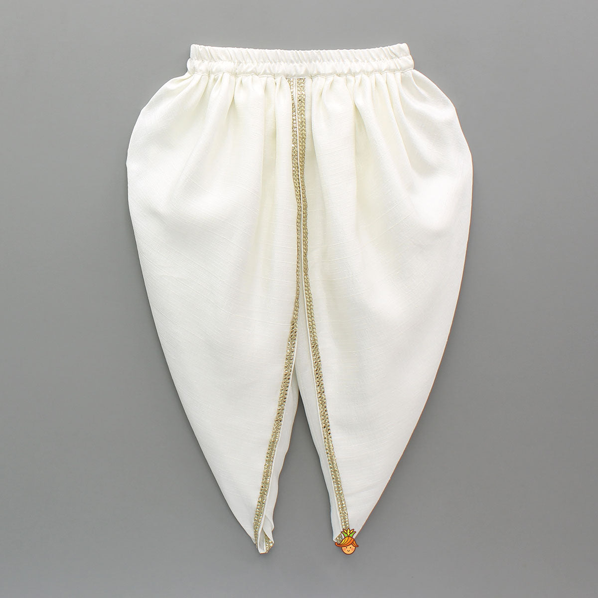 Green Embroidered Kurti And Tulip Dhoti