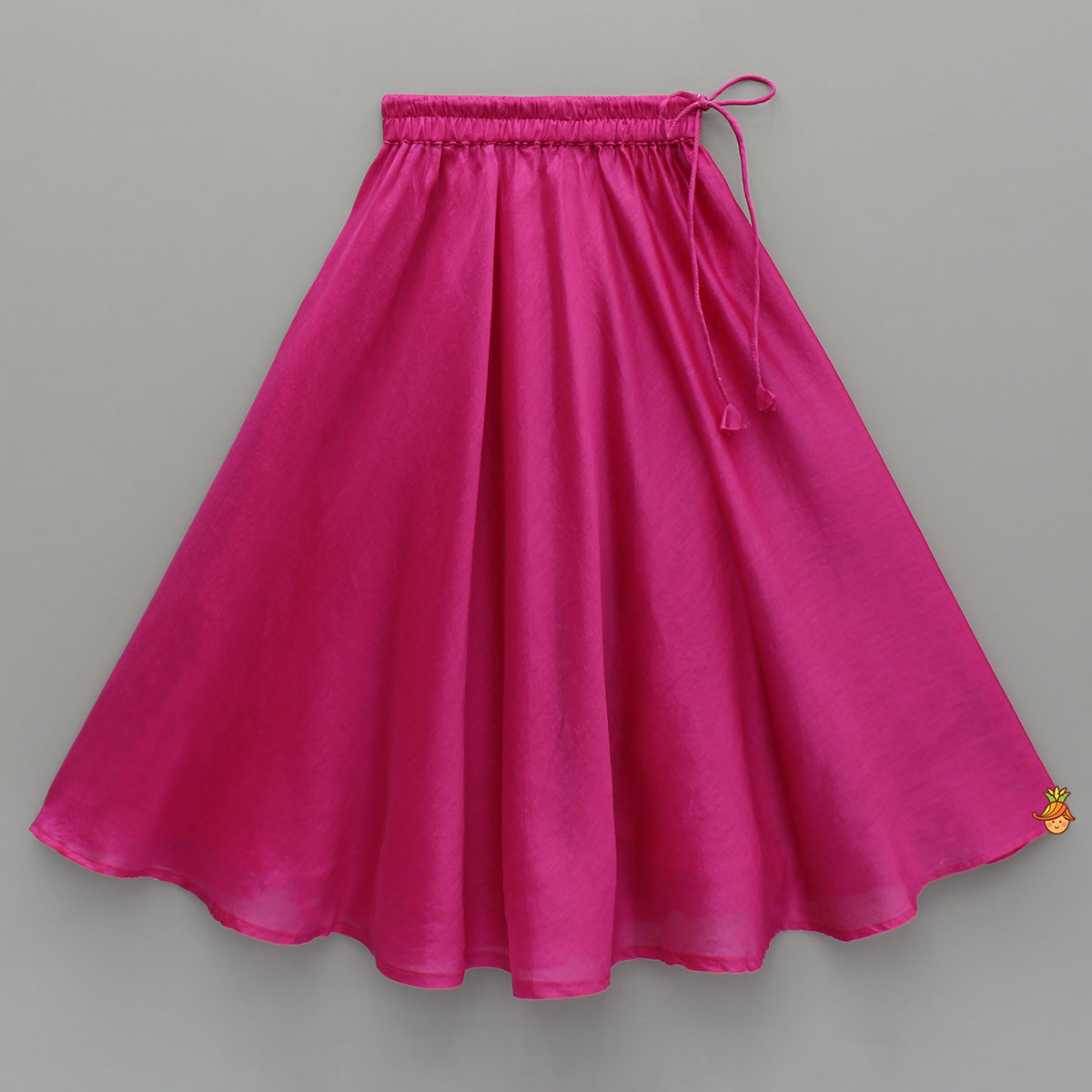 Pink Bird Embroidered Top And Lehenga