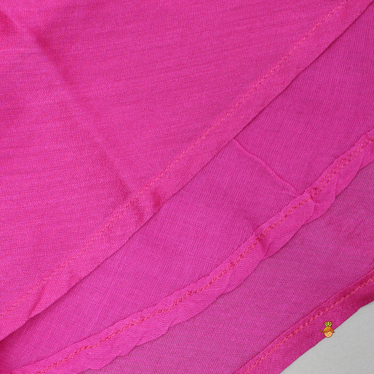 Pink Bird Embroidered Top And Lehenga