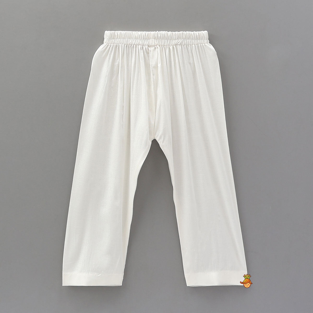 Blue Printed Asymmetric Kurta And Pyjama