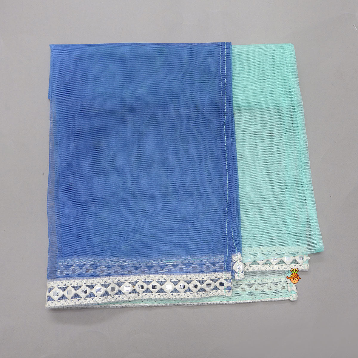 Blue Multicolour Printed Kurti And Sharara With Dupatta