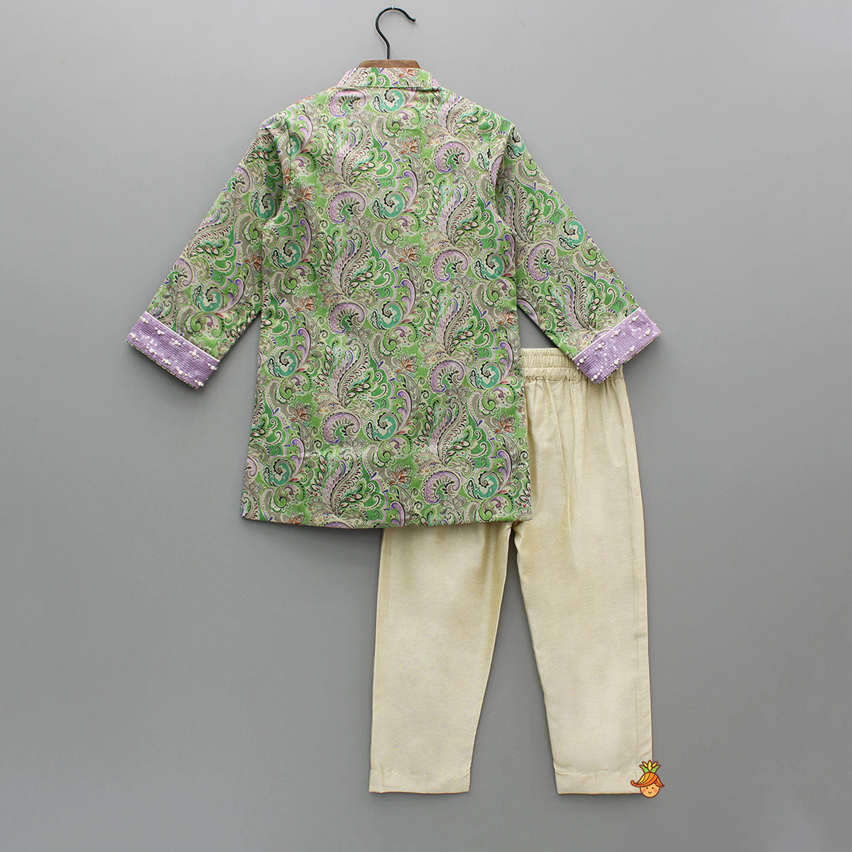 Multicolour Printed Embellished Kurta And Pant