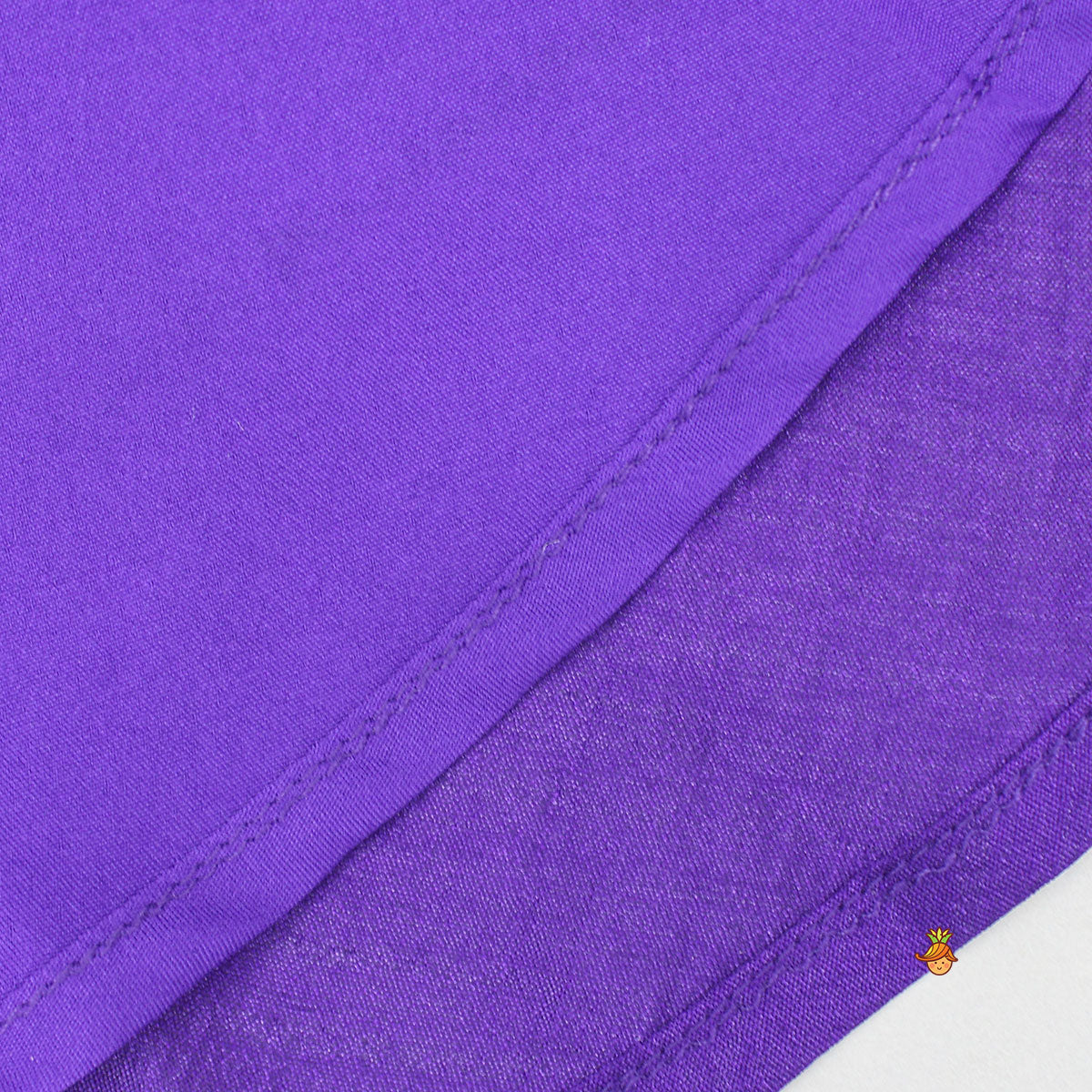 Ethnic Floral Sequins Flowy Violet Jumpsuit