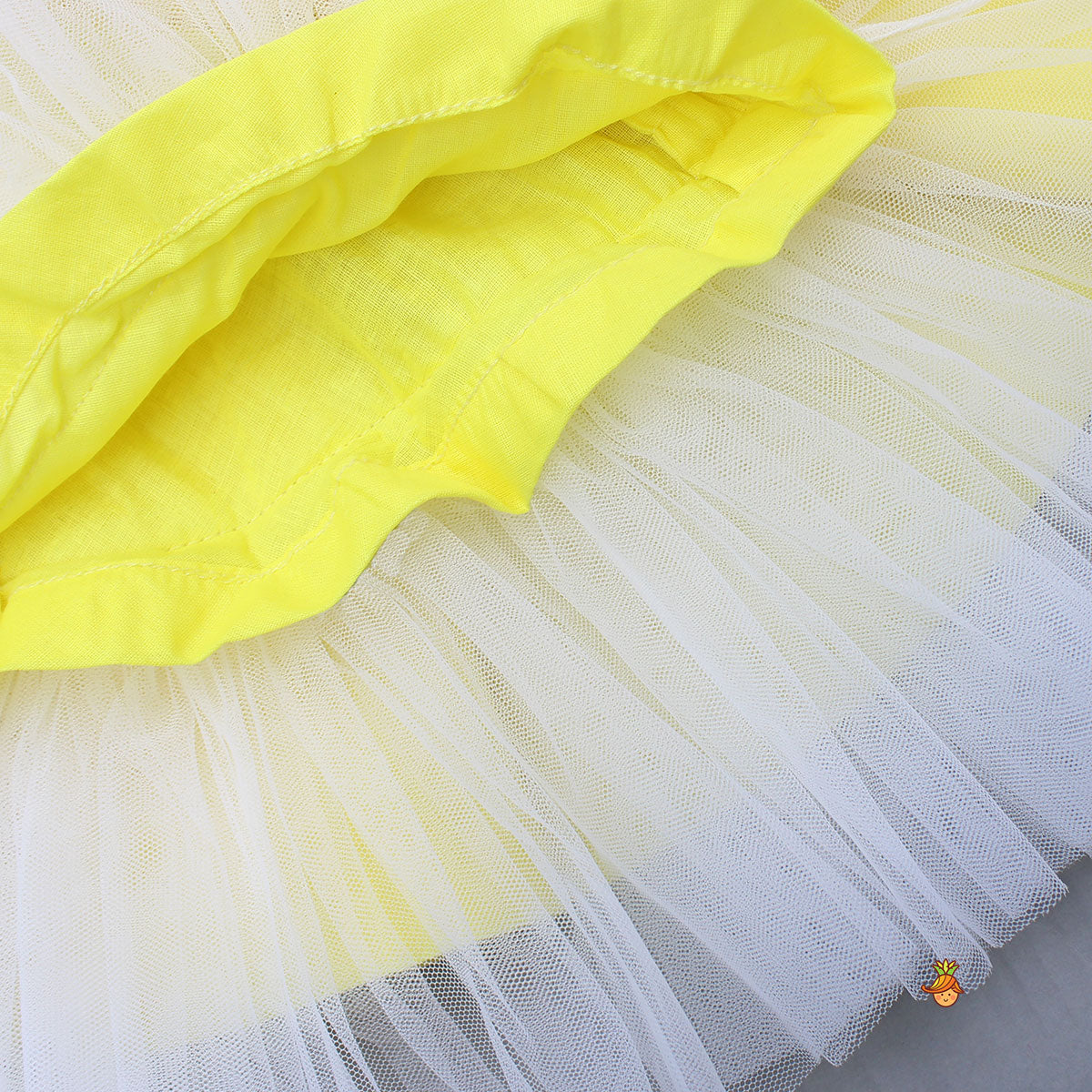 Bow Embellished Yellow Strappy Flared Dress