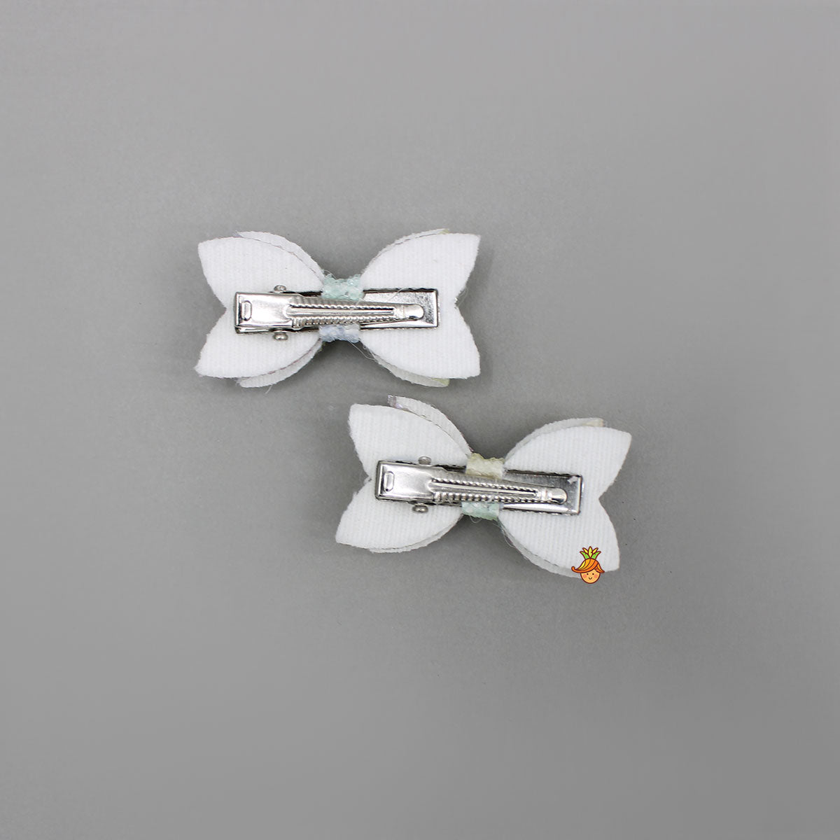 Faux Glitter Multicolor Micro Bow Hair Clips