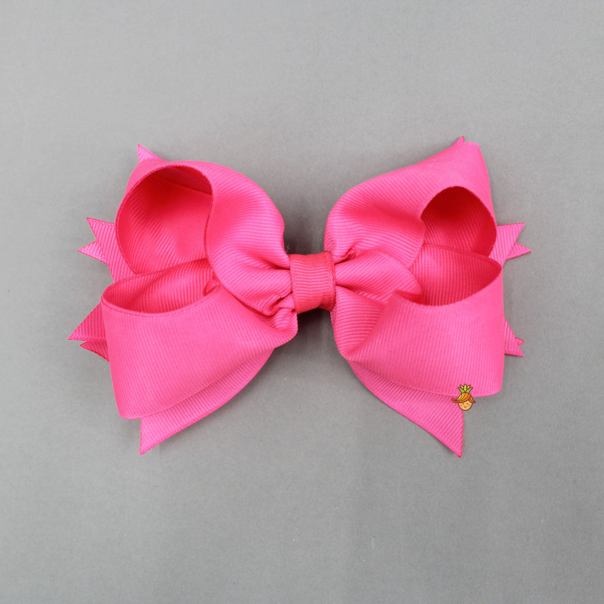 Hot Pink Bow Hair Clip