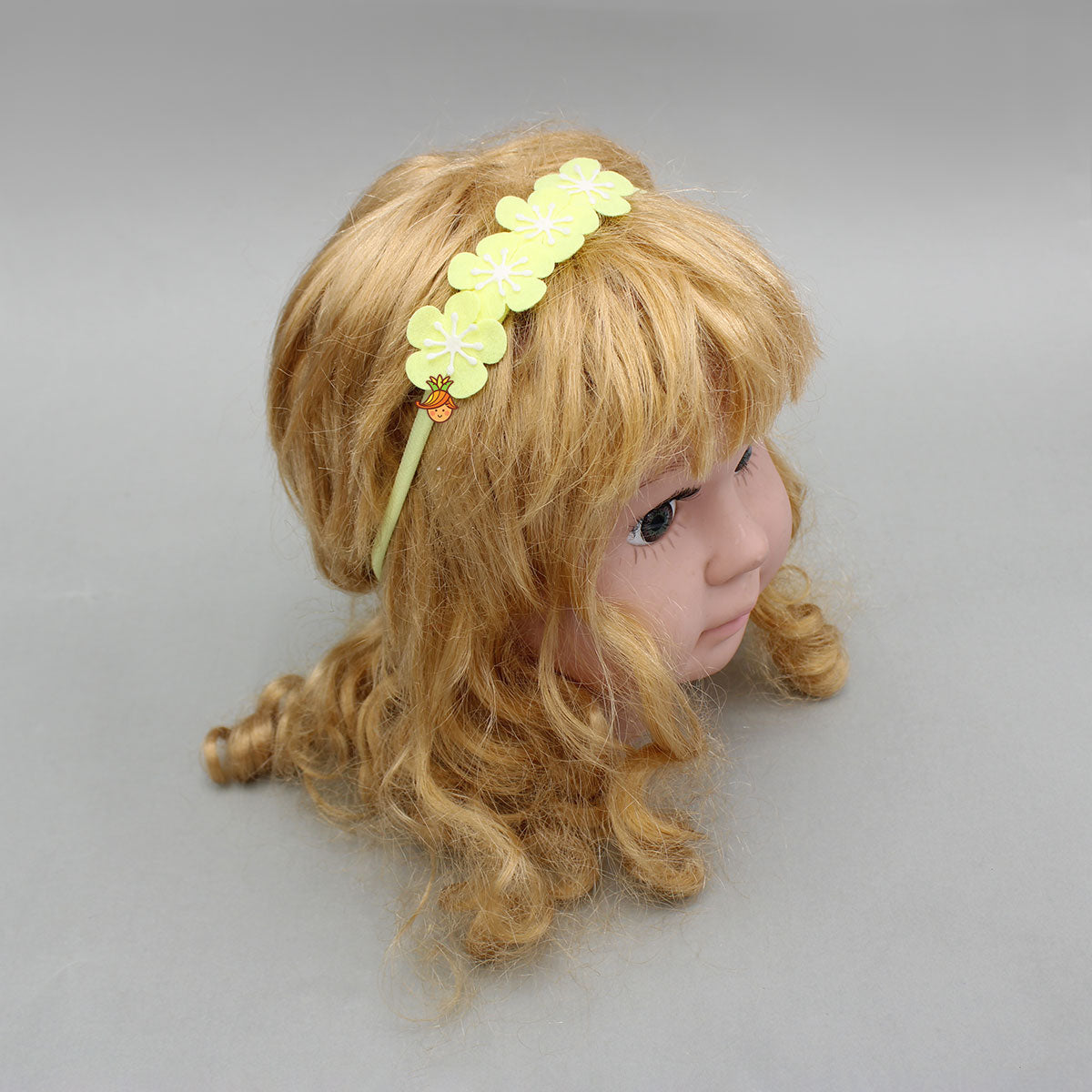 Set Of Soft Pink And Yellow Headbands