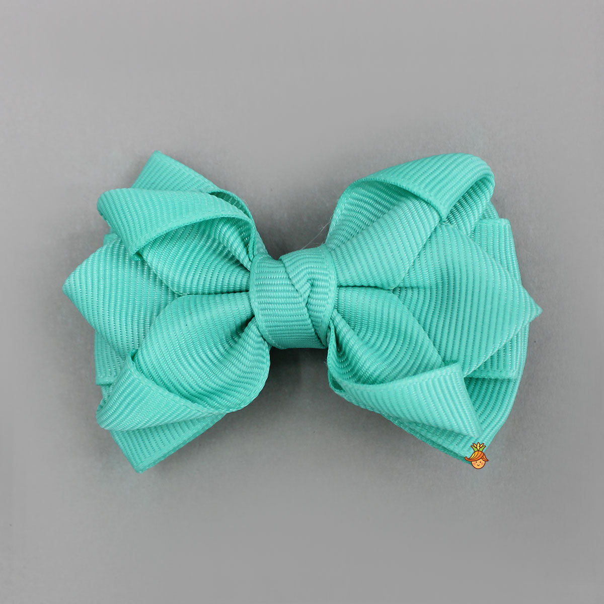 Blue Petal Design Bow Hair Clip