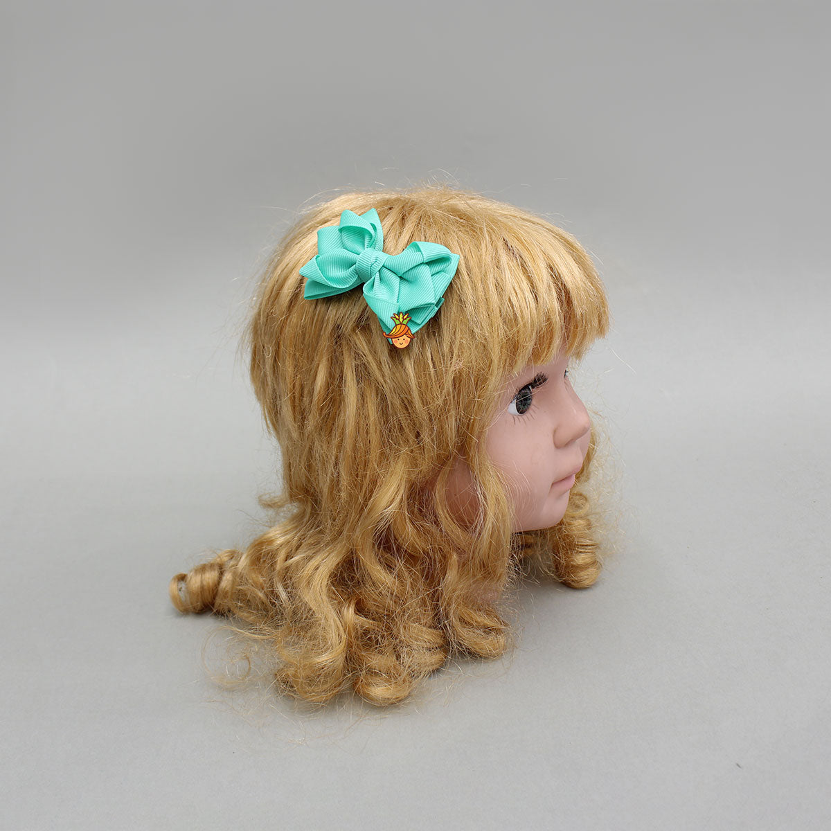 Blue Petal Design Bow Hair Clip