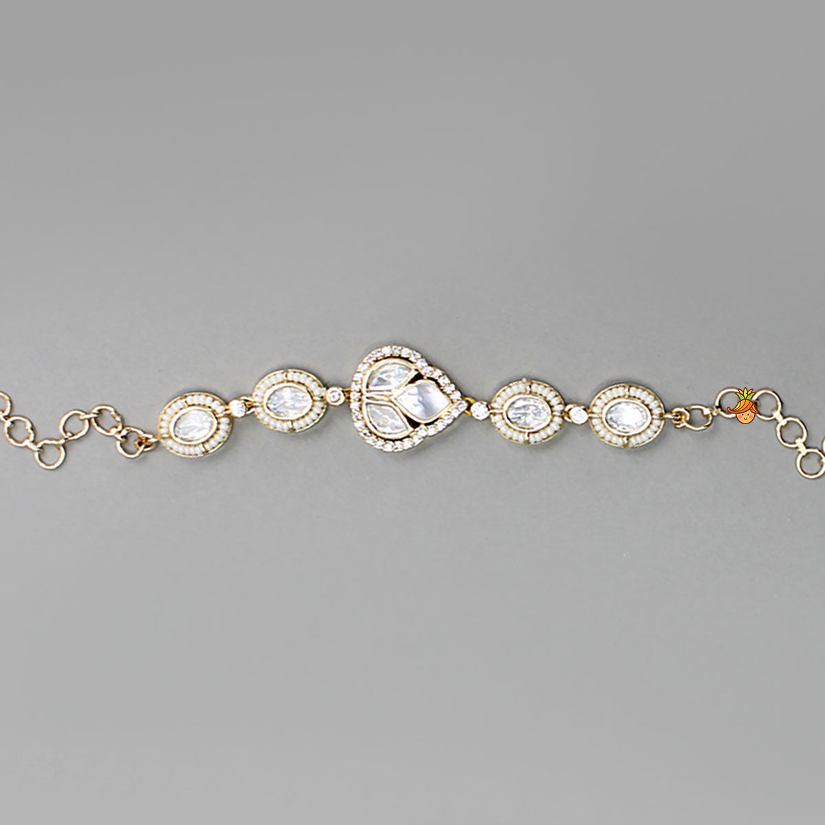 Elegant Embellished Studded Adjustable Bracelet