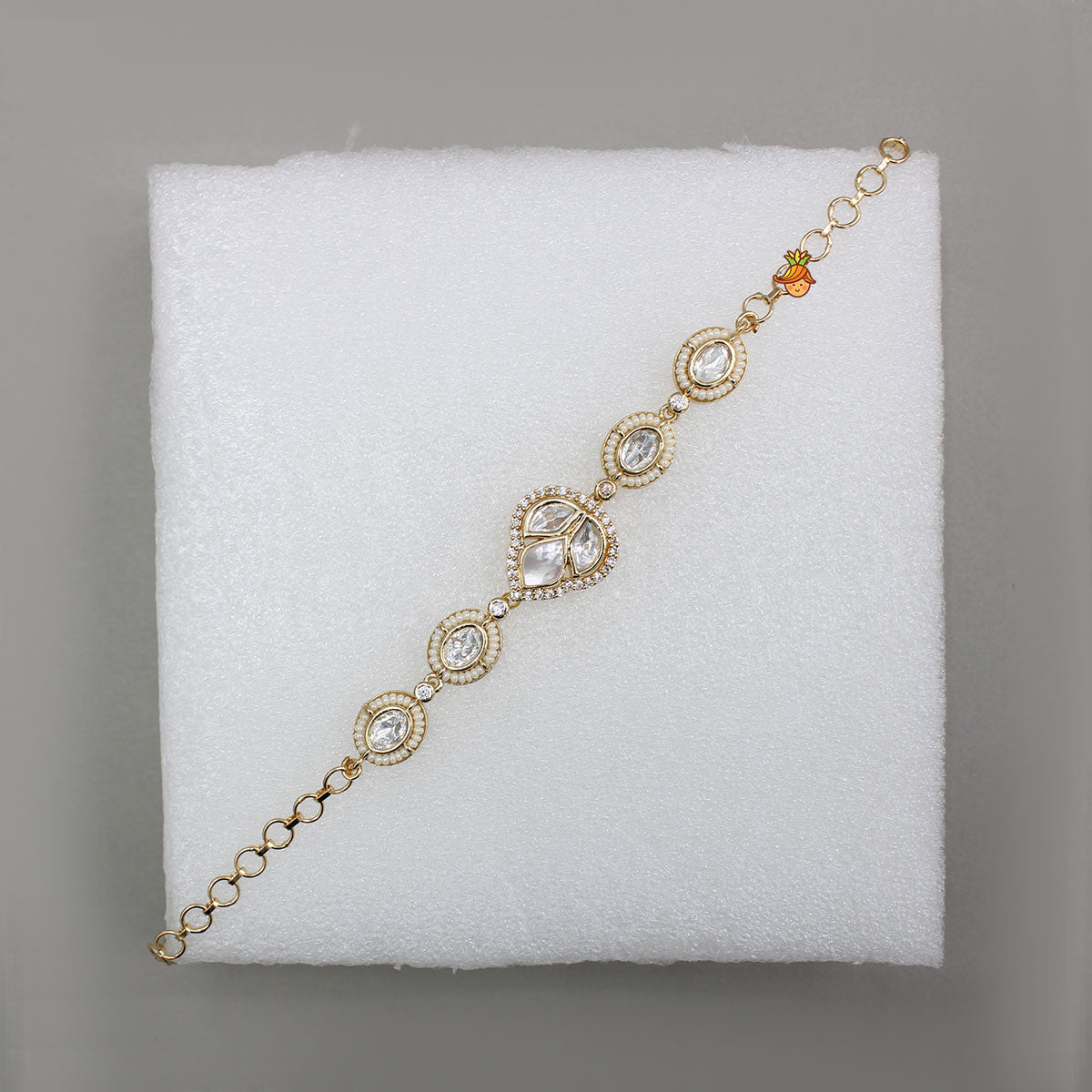 Elegant Embellished Studded Adjustable Bracelet
