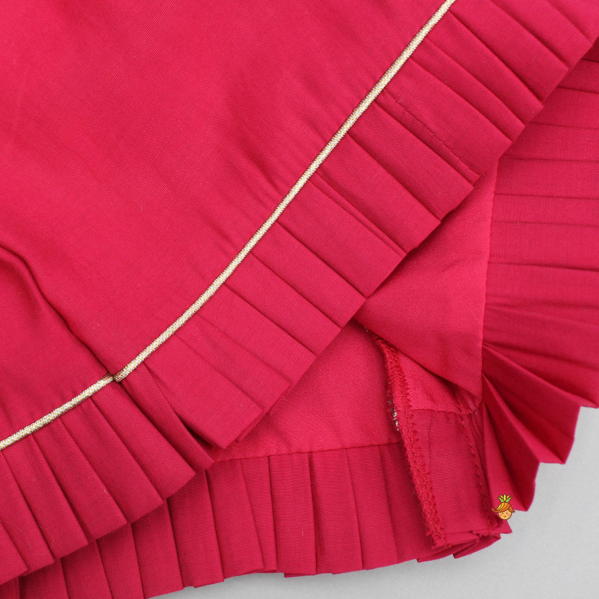 Beautiful Embroidered Pink Top With Floral Embroidered Lehenga And Dupatta