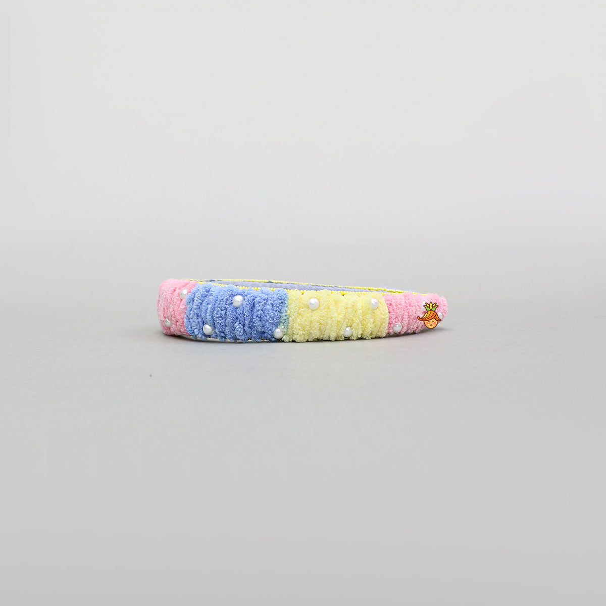 Elegant Multicolour Hand Embroidered Wool Hairband