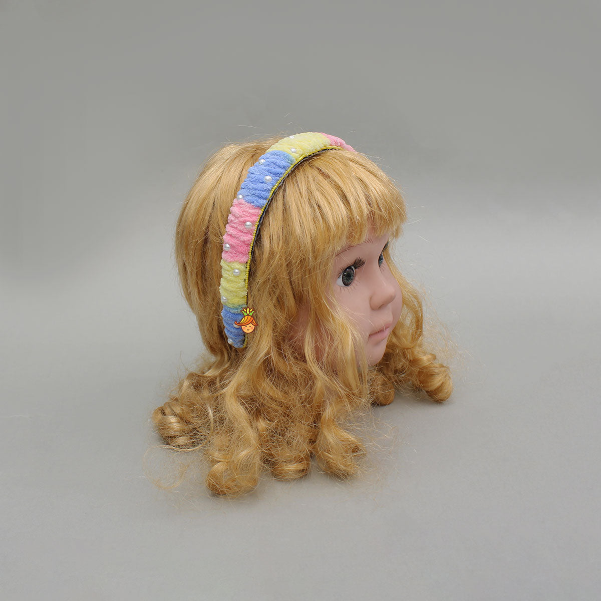 Elegant Multicolour Hand Embroidered Wool Hairband