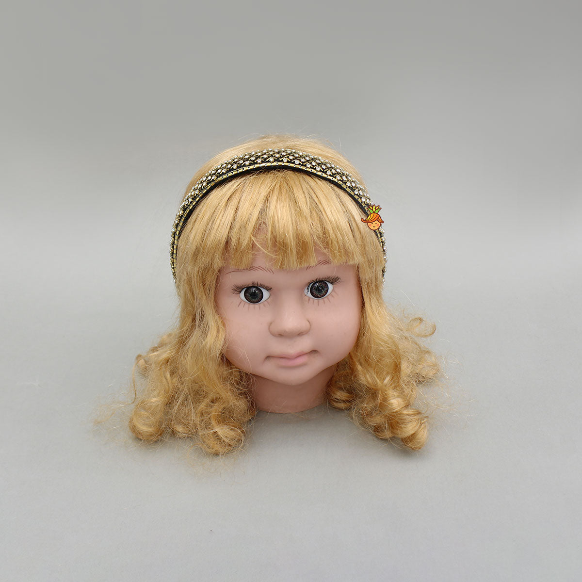 Beautiful Black Hand Embroidered Shiny Hair Band