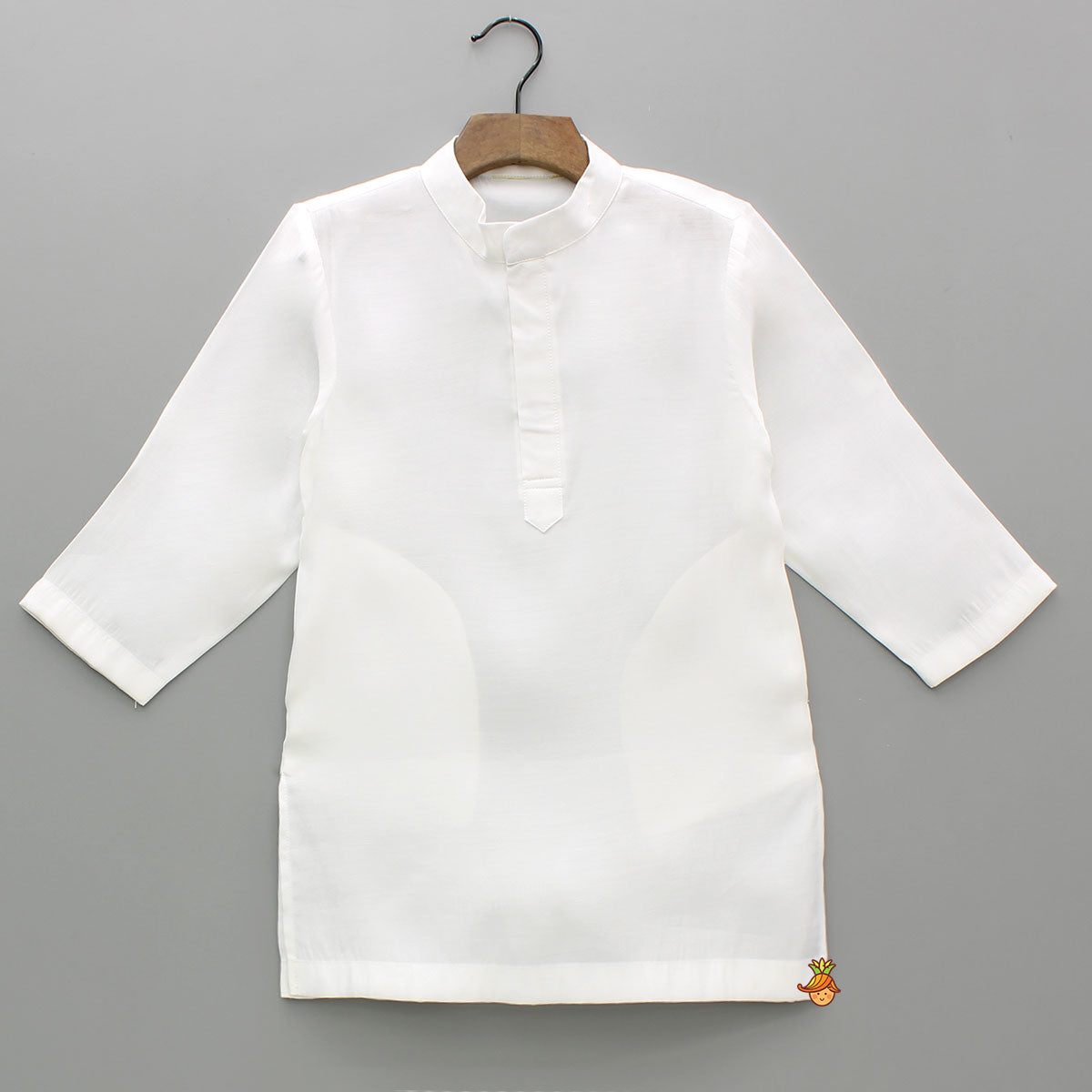White Kurta With Zardozi Embroidered Sheen Yellow Jacket And Pyjama