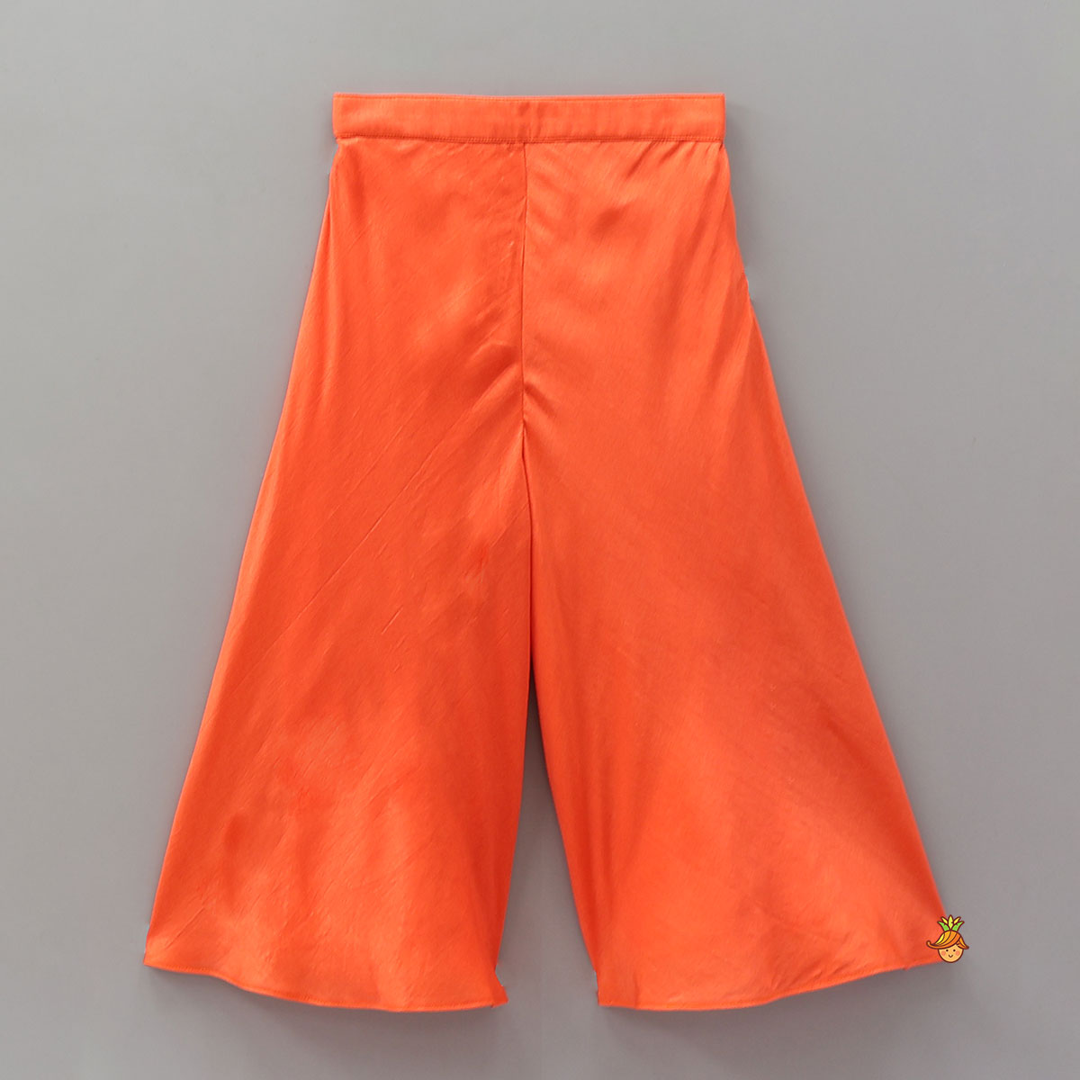 Orange Strappy Kurti With Palazzo And Dupatta