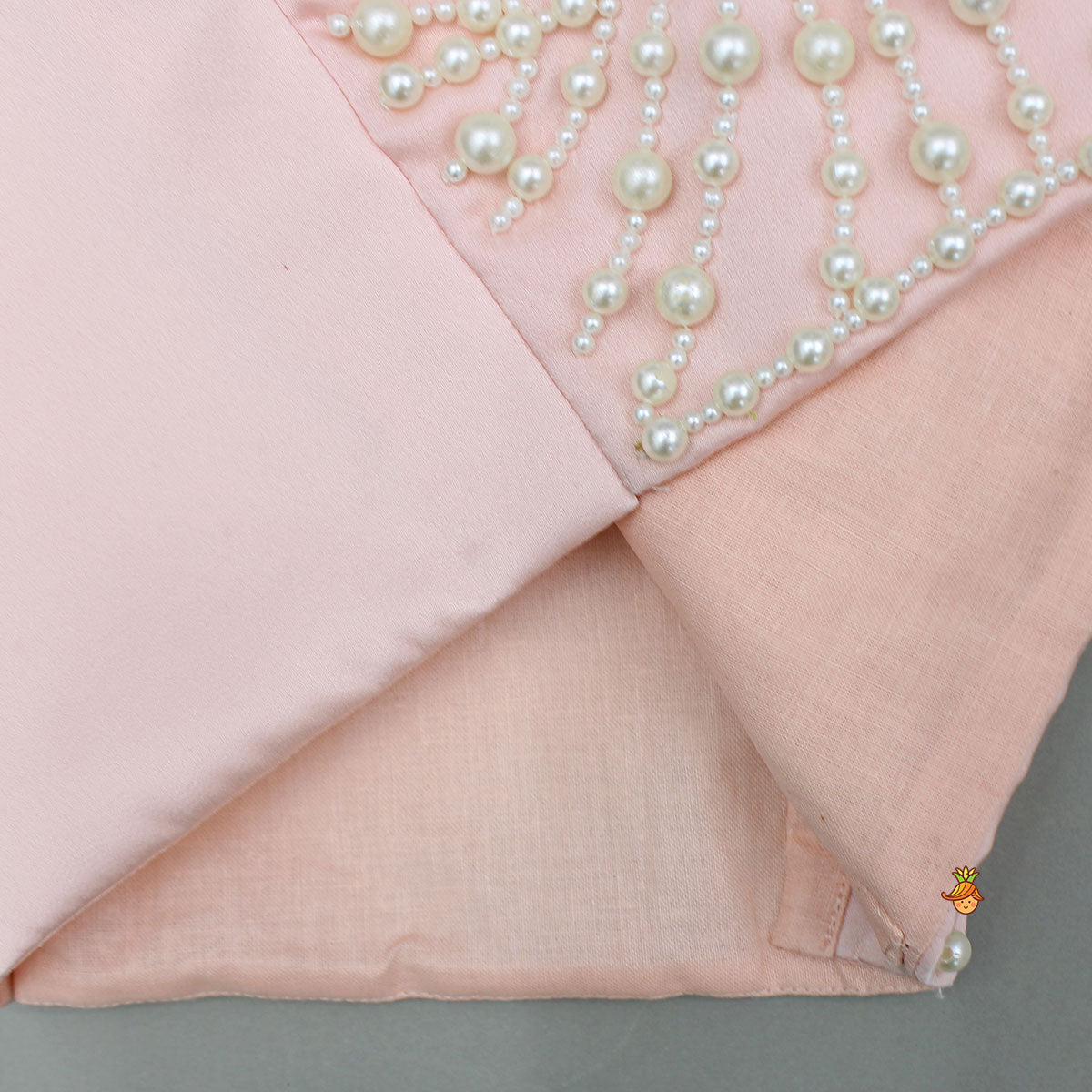 Pink Satin Crop Top With Palazzo
