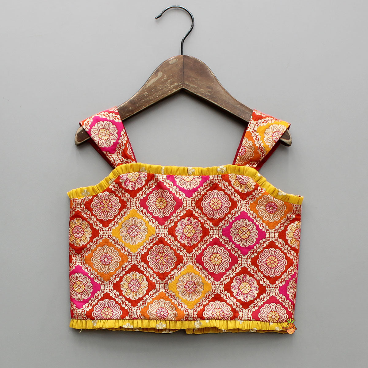 Brocade Top With Lehenga And Dupatta