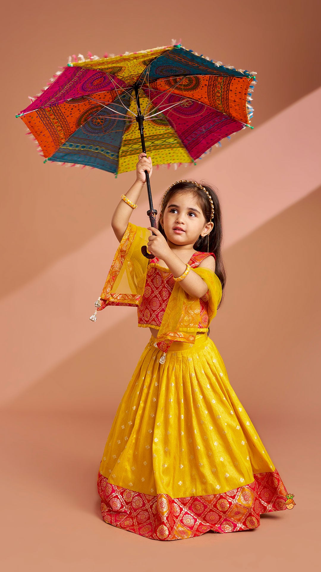 Brocade Top With Lehenga And Dupatta