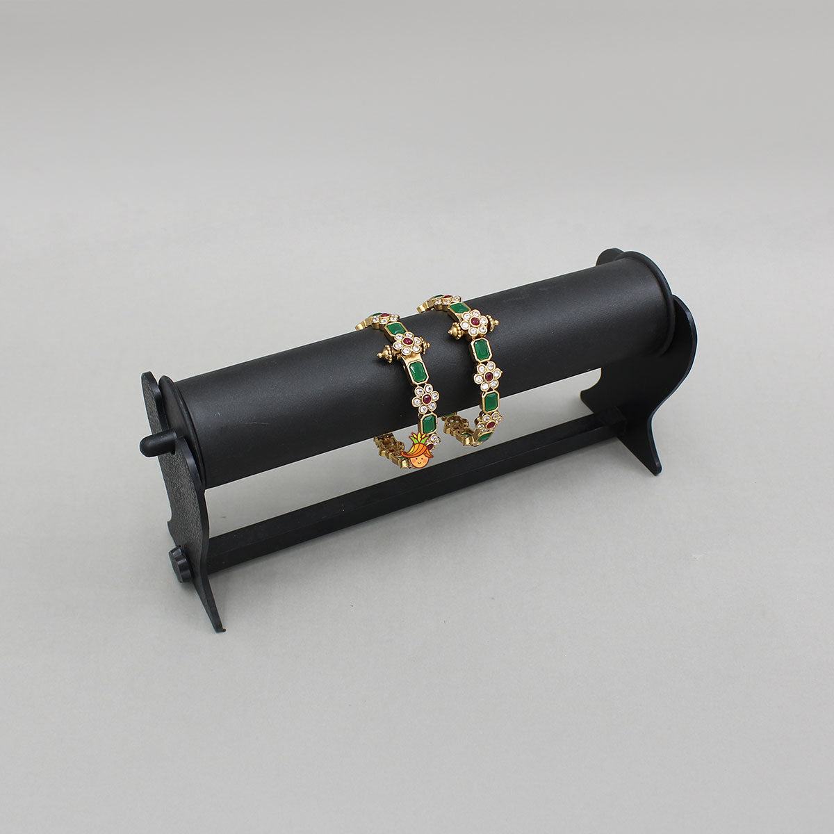 Screw Closure Charming Floral Bangles
