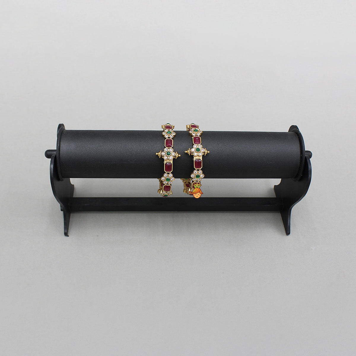 Screw Closure Floral Bangles