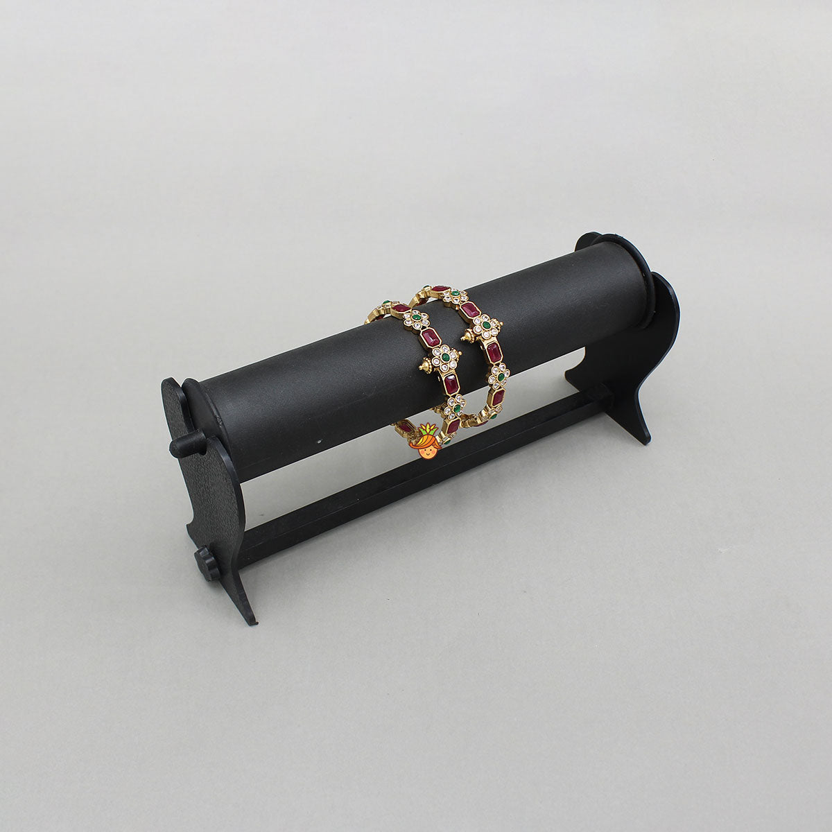 Screw Closure Floral Bangles