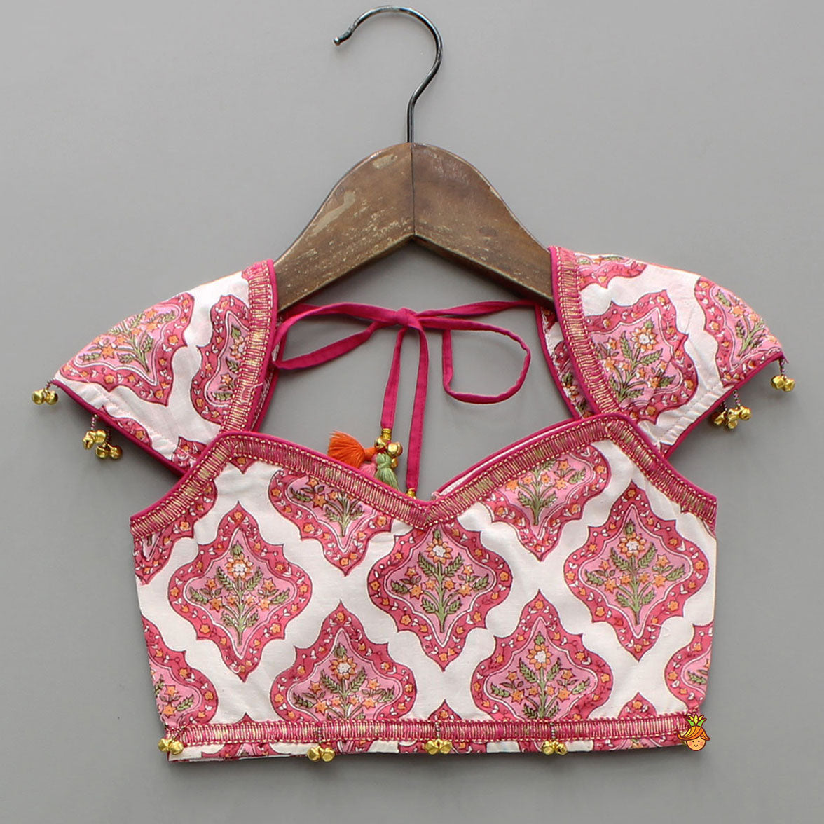 Beautiful Cotton Printed Sweetheart Neck Top With Printed Lehenga And Dupatta