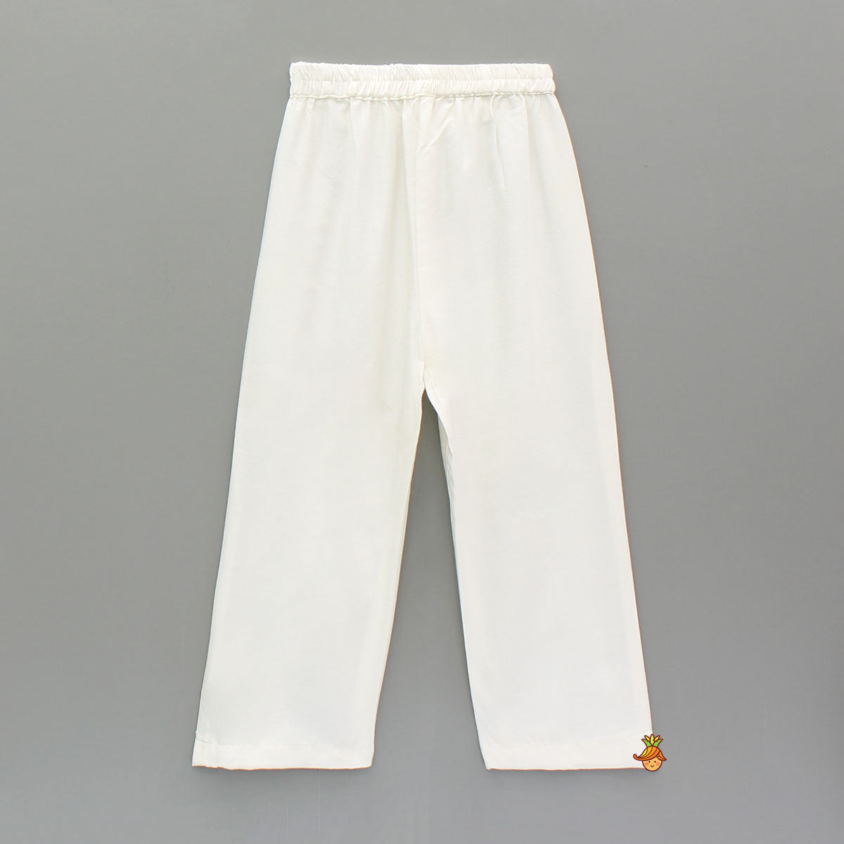 White Embroidered Chanderi Kurta With Pyjama