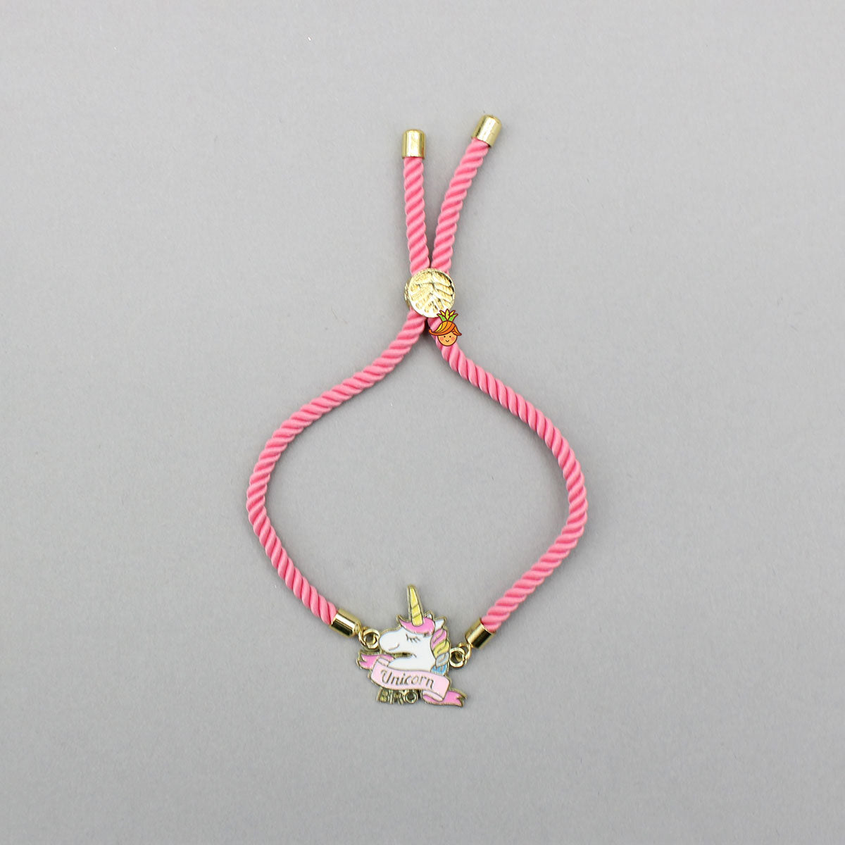 Cute Pink Unicorn Adjustable Rope String Rakhi