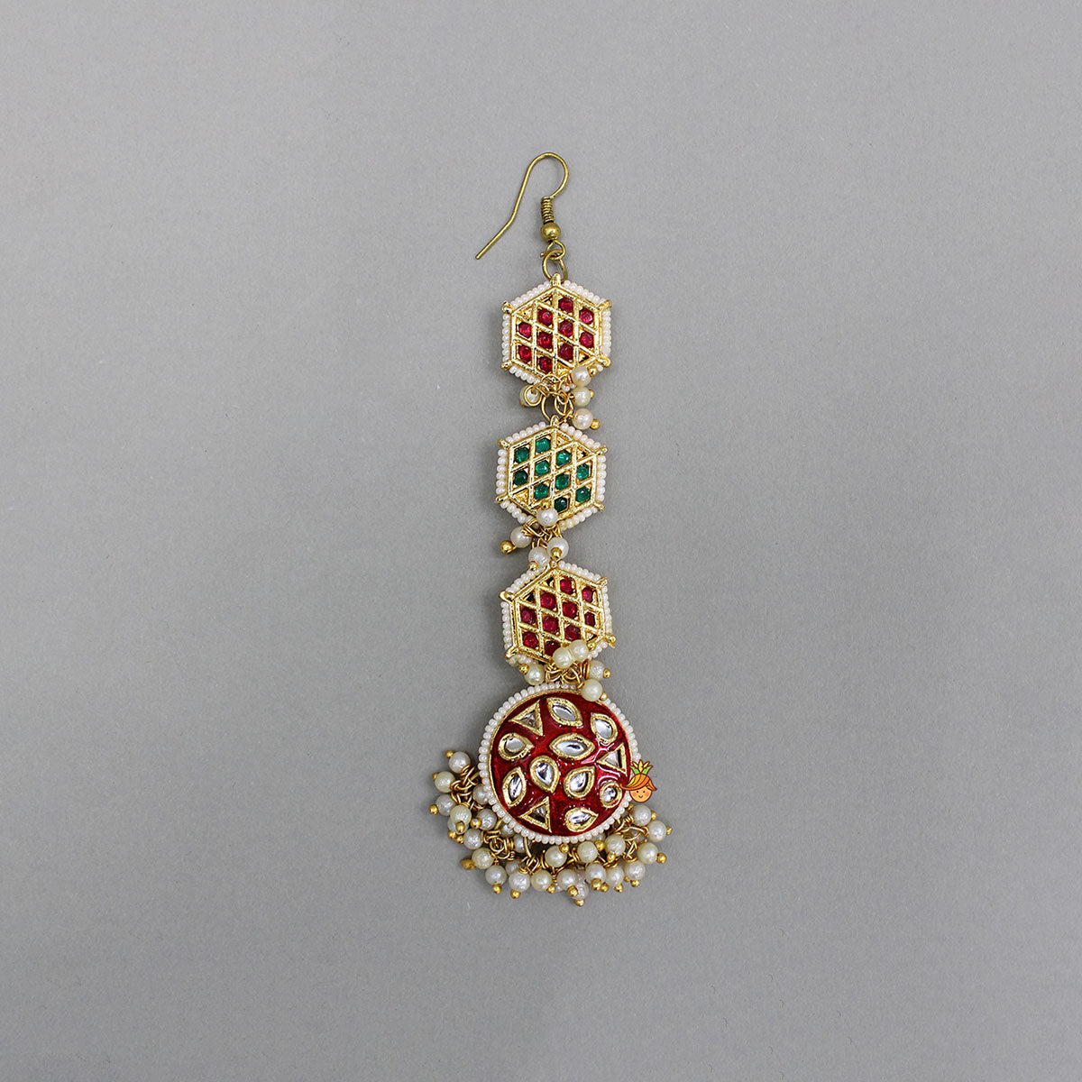 Elegant Artificial Stones Embellished Maang Tikka